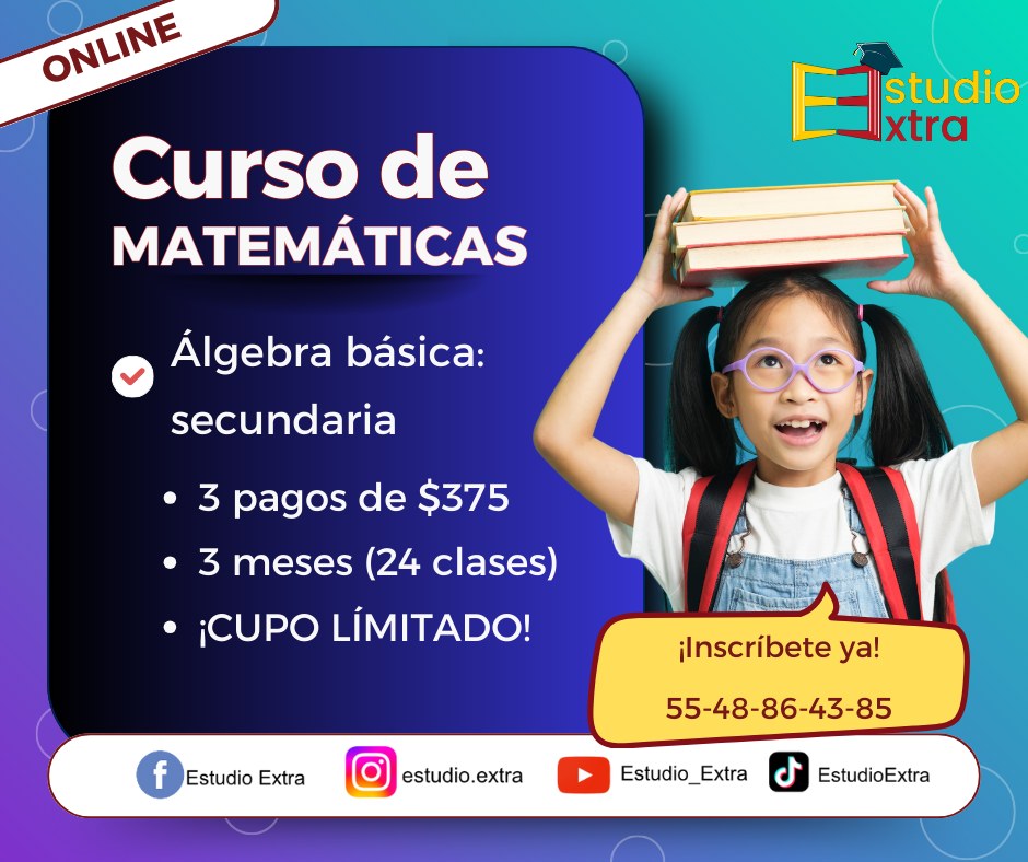 Curso de Matemáticas – Álgebra básica (Secundaria)