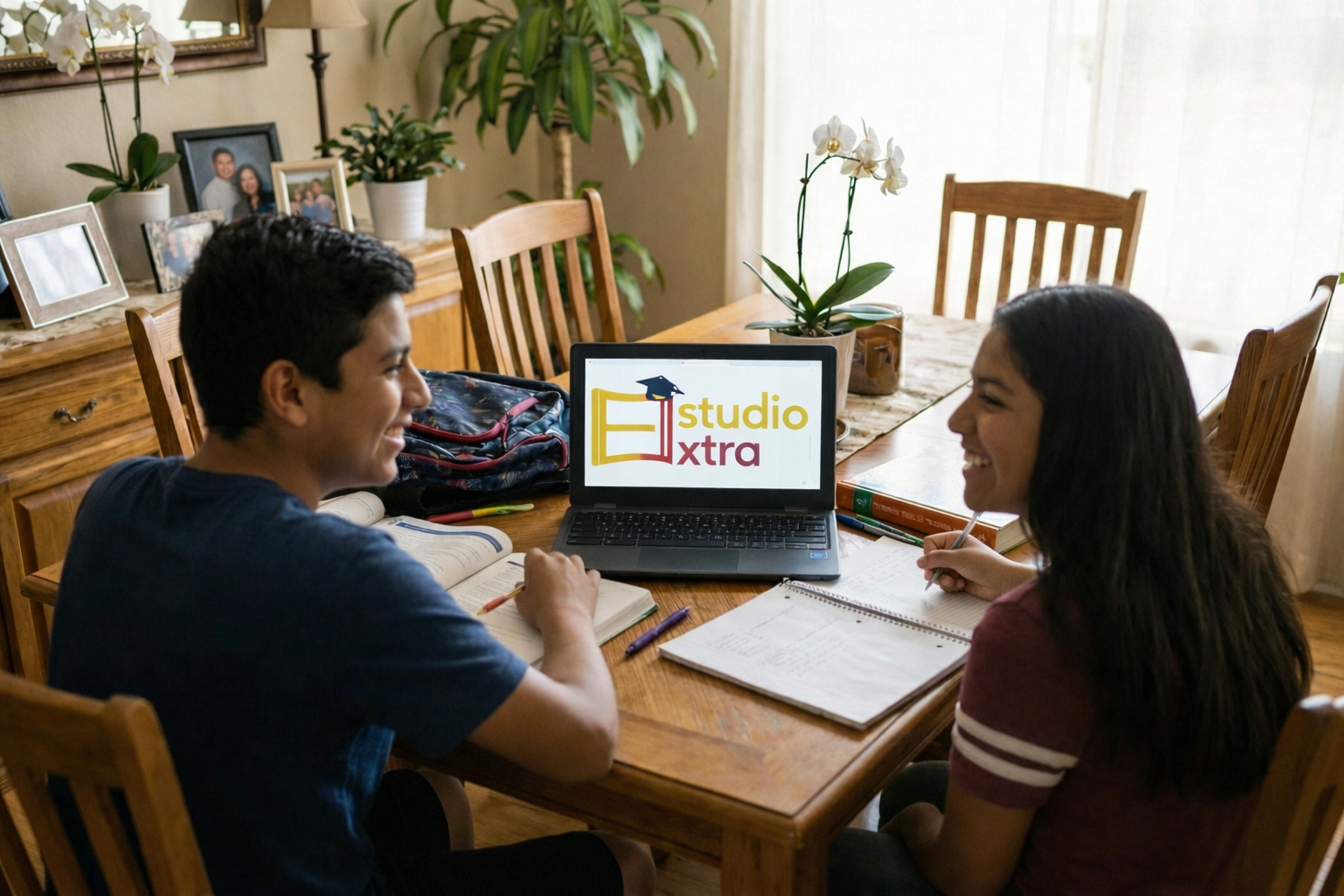 Estudiantes aprendiendo en Estudio Extra